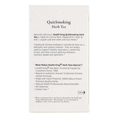 Health King Stop Smoking Tea brew cup, ideal for quiet moments.