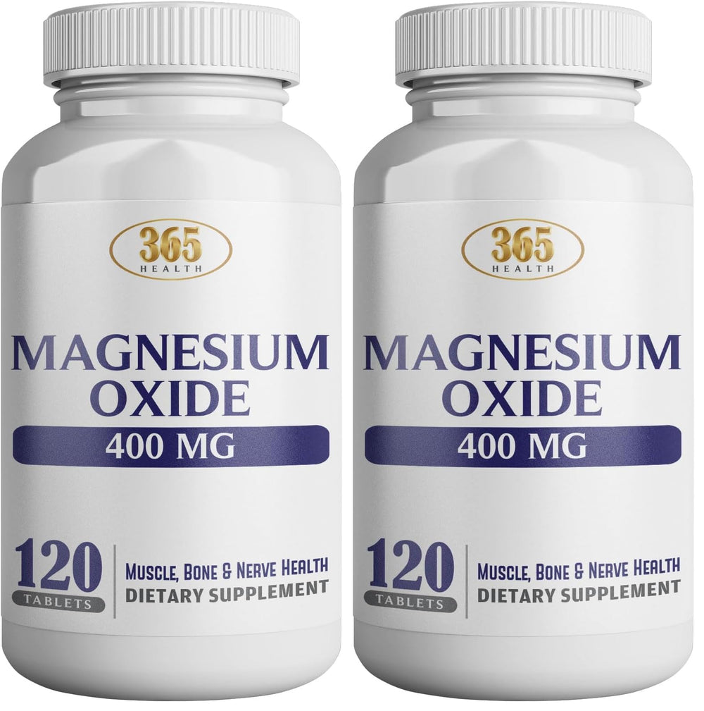 HEALTH LFE magnesium 400mg tablet for immune support and relaxation.