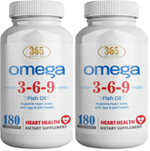 HEALTH LFE 365 Health Omega 3-6-9 bottle front for daily use.