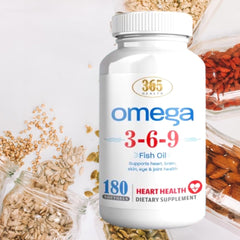 HEALTH LFE 365 Health label highlighting gluten-free and non-GMO features.