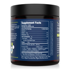 Health Logics Colostrum Chews vanilla label highlights 25 percent IgG for immune balance.