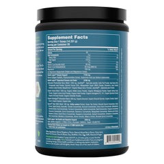 Health Logics Glowing Greens glass serve demonstrates versatile mixability in a refreshing shake.