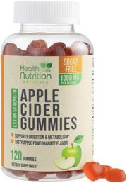Gomitas Health Nutrition Naturals con vinagre sidra manzana 1000 mg para energía diaria