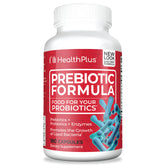 Health Plus Prebiotic Formula bottle with label and 60 servings information