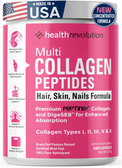 Health Revolution Multi Collagen bottle on a kitchen counter for daily beauty support