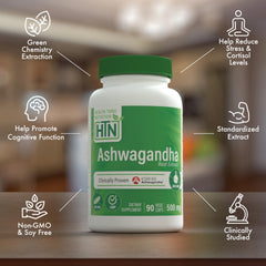 Health Thru Nutrition organic ashwagandha roots close-up showing natural origin.