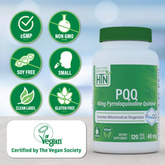 Health Thru Nutrition PureQQ label shows third-party potency verification