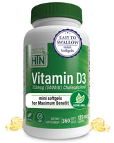 Health Thru Nutrition Vitamin D3 softgels bottle for daily immune support