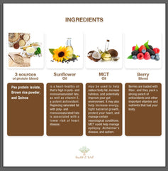 Health & Well vanilla protein powder shaker image, ideal for on-the-go shakes.
