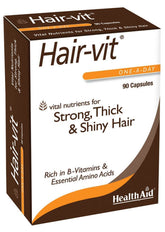 HealthAid Hair VIT capsule close-up for daily hair nourishment.