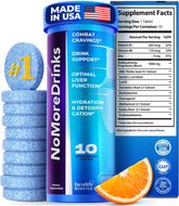 Healthbiotics NoMoreDrinks bottle pouring two pills for craving support