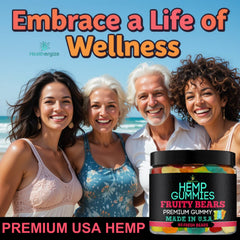 Healthergize Hemp Gummies Made-in-USA Factory: premium ingredients for daily wellness.