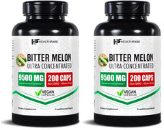 Healthfare Bitter Melon Extract bottle front highlighting high-potency daily wellness