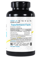 Healthfare Psyllium Husk Capsules cap close-up, vegan daily fiber option.