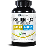 Healthfare Psyllium Husk Fiber bottle shows an easy daily fiber option for digestive support.