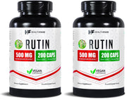 Healthfare Rutin bottle front showing plant-based flavonoid for daily wellness