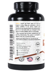 Healthfare two-pack bottle shows 200 capsules per bottle for long-term use