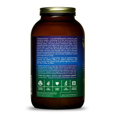 Close-up of HEALTHFORCE Vitamineral Green label with nettles and kelp
