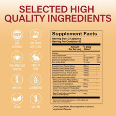 HEALTHGEM Beef Organs Pancreas capsules aid digestion and nutrient absorption
