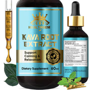 HEALTHGEM Kava Kava Drops bottle for calming relaxation and wellbeing.