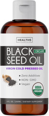 Healths Harmony black cumin seed oil bottle – premium organic quality for daily wellness.