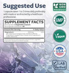 Healths Harmony cápsulas veganas de magnesio, opción libre de crueldad.