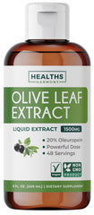 Healths Harmony Extracto de hoja de olivo líquido, apoyo potencial al bienestar general.