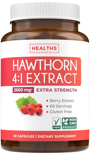 Healths Harmony hawthorn berry capsule for easy daily supplementation