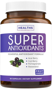 Healths Harmony Super Antioxidants bottle with capsules for daily immune support