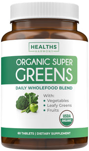 Healths Harmony tabletas superverdes orgánicas: energía y vitalidad en cada toma