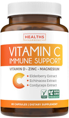 Healths Harmony Vitamin C Immune Support bottle for daily immune support.