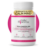 Healthy Bones Co. magnesium bisglycinate bottle supports sleep and recovery.