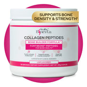 Healthy Bones Co Fortibone bottle shows bone support potential