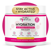 Healthy Bones Co. sugar-free electrolyte bottle promotes quick hydration for daily activities.