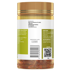 Healthy Care Lecithin capsules close-up emphasizing liver support and lipid metabolism