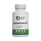 Healthy Gut Magnesium-HP bottle label highlighting purity and high potency for daily support.