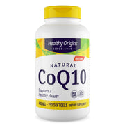 Healthy Origins CoQ10 400 mg bottle front view for daily vitality support.