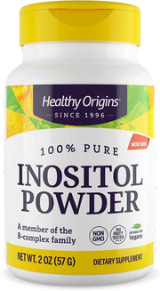 Healthy Origins Inositol Powder jar for daily skin, hair and nails support.