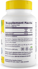 Healthy Origins Kaneka ubiquinol softgels labeled for vegan CoQ10 use.