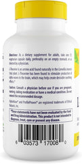 Healthy Origins L-Theanine 200 mg bottle label close-up highlighting AlphaWave detail