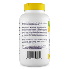 Healthy Origins Magnesium Bisglycinate Chelate label highlights Non-GMO and gluten-free ingredients.