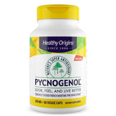 Healthy Origins Pycnogenol 100 mg bottle showing label, for daily antioxidant support