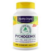 Healthy Origins Pycnogenol 100 mg bottle showing label, for daily antioxidant support
