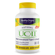 Healthy Origins UC-II bottle with capsules for daily joint comfort.