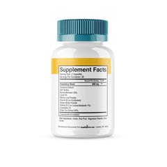 HealthyVita Nerve Calm capsules close-up highlighting easy-to-take format.