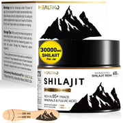Healtiko Shilajit Resin bottle close-up signaling pure, potent formula for daily use.