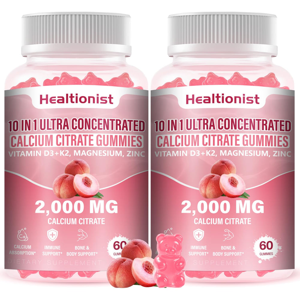 Healtionist calcium citrate bottle for easy daily calcium intake