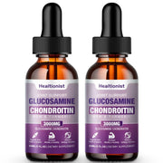 Healtionist glucosamine chondroitin liquid drops bottle supports daily joint comfort.