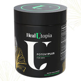 HealUtopia PotentPlus bottle front view promoting daily vitality.