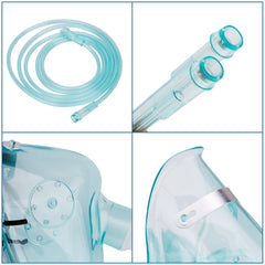 Healva 6.6 ft tubing connects mask for flexible use.